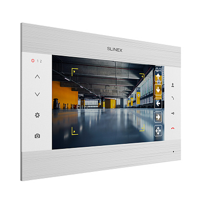 картинка Slinex SL-10MHD цвет серебро + белый. 10" Домофон с программной детекцией движения и функцией памяти от компании Intant